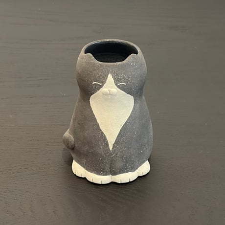 ぶんのまお　ねこ花器