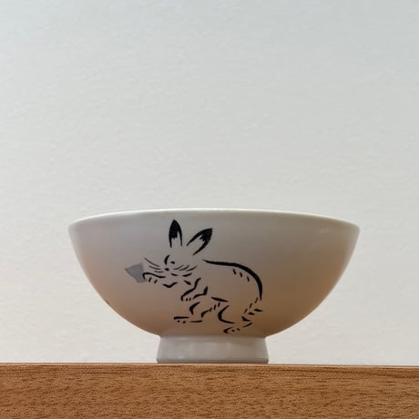 香田昌恵　鳥獣戯画飯碗