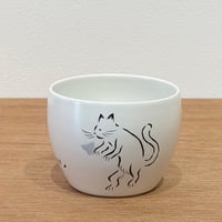 香田昌恵　鳥獣戯画カップ　ねこ