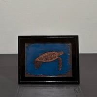 川端宏房　赤海蒔絵高野紙額
