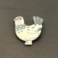 ぶんのまお　雷鳥ブローチ　左向き