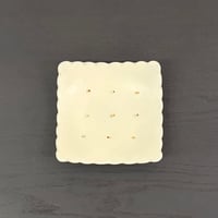 市野麻由子　角皿(ビスケット大) １枚
