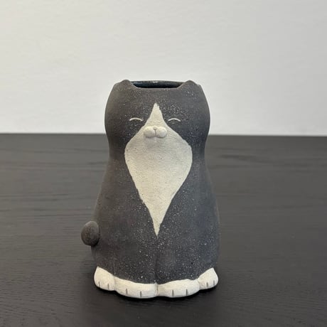 ぶんのまお　ねこ花器