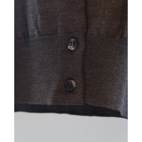 BATONER  BABY WOOL CREW NECK CARDIGAN