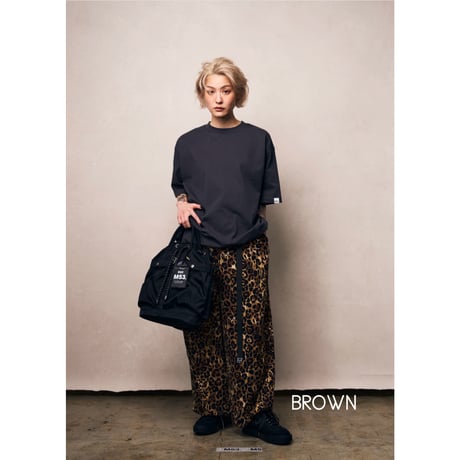 M53. BELTED LEOPARD SKIRT