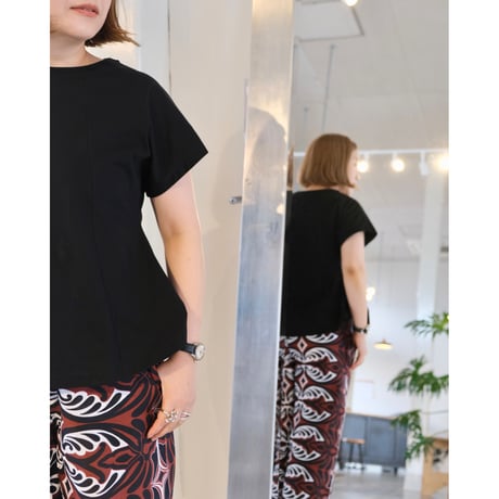 BATONER WOMAN INNOCENT COTTON SIGNATURE CUT T-SHIRT