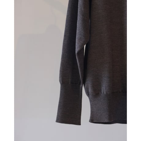 BATONER  BABY WOOL CREW NECK CARDIGAN