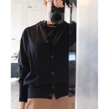 BATONER  BABY WOOL CREW NECK CARDIGAN