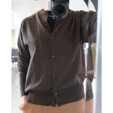 BATONER  BABY WOOL CREW NECK CARDIGAN