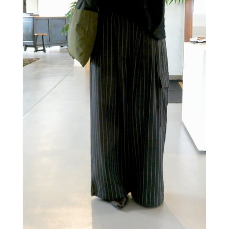 M53. MILITARY BAGGY PANTS  STRIPE