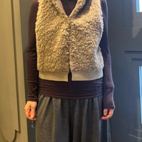 ボア×ニットドッキングベスト