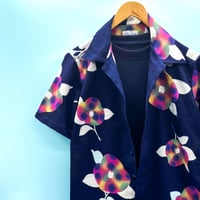 洗濯機洗いOK【Mサイズ】YUKATAカジュアルシャツ　紫陽花
