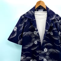洗濯機洗いOK【Lサイズ】YUKATAカジュアルシャツ　水紅葉