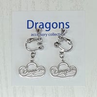 ドラゴンズグッズ　イヤリング　種類：D055-ドアラロゴS