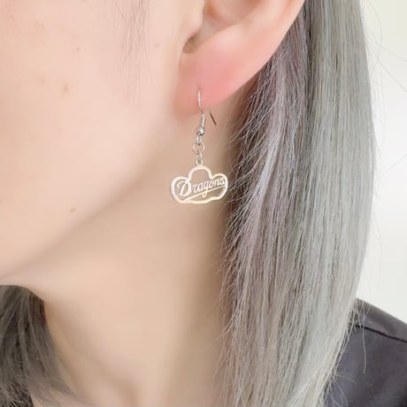 ドラゴンズグッズ　ピアス　種類：D054-ドアラロゴS