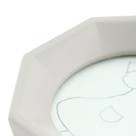RESIN ART design FRAME / ivory , gray / オクタゴン
