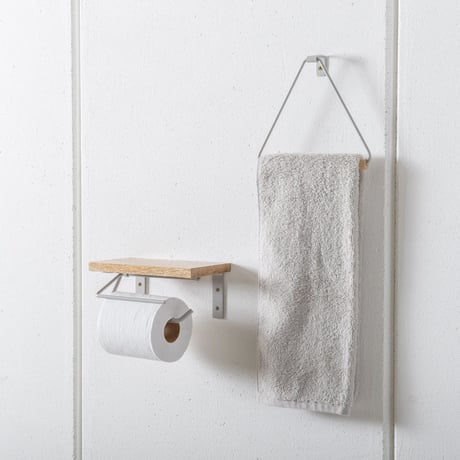 toilet PAPER HOLDER SINGLE  / クールな装いながらすっきりとしたデザインのトイレットペーパーホルダー / ANTIQUE GOLD , BLACK , GRAY