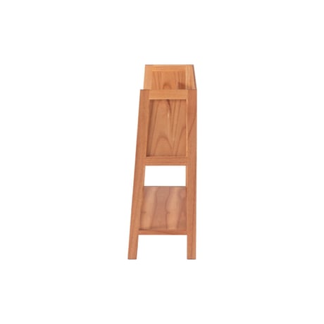 WOOD BOOK SHELF / ぬくもりのある天然木の質感とシャープなブラックスチールの組み合わせのマガジンラック