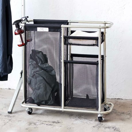 LAUNDRY WAGON / 生活感の出やすいランドリーまわりをすっきり整理し空間にスタイリッシュなアクセントを添えるデザイン / MESH INDUSTRIAL