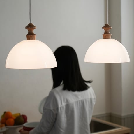 WHITE GRASS × WOOD PENDANT LIGHT / 60 , 150 / ペンダントライト シリンダー 60 ルモーブ