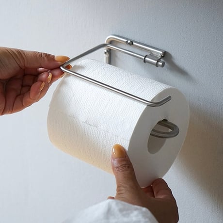 ren ステンレス トイレットペーパーホルダー  / シンプルさと機能美を兼ね備えた真鍮製ハウスパーツ / シングルタイプ