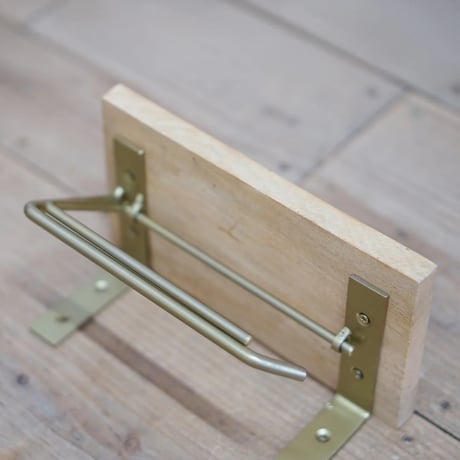 toilet PAPER HOLDER SINGLE  / クールな装いながらすっきりとしたデザインのトイレットペーパーホルダー / ANTIQUE GOLD , BLACK , GRAY