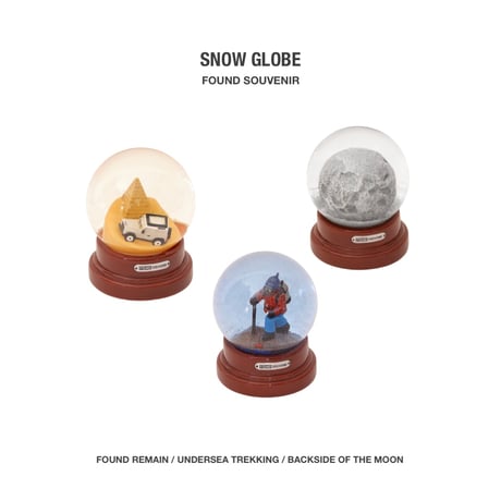 SNOW GLOBE / 空想のシチュエーションをデザインテーマにしたスノーグローブ。