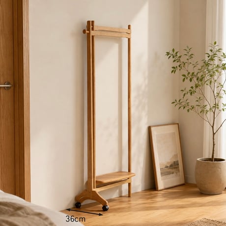 HANGER RACK / 木の表情と軽やかな抜け感が心地よいターンハンガーラック