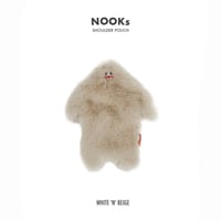 SHOULDER POUCH NOOKs / white , beige / どこへでも一緒に連れていきたくなる愛らしいショルダーポーチ