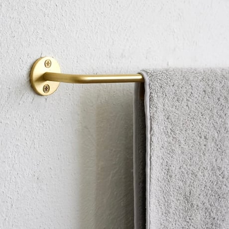 BRASS TOWEL HANGER / S ・ Lサイズ /日々使うごとに経年変化し落ち着いたやわらかい風合いになる真鍮素材のタオルハンガー