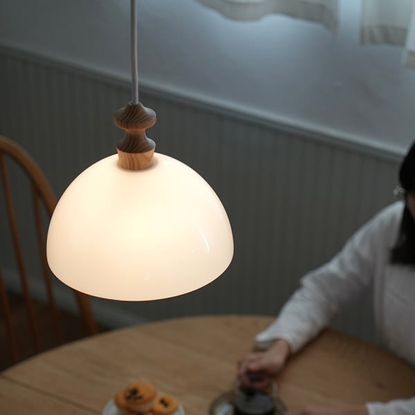 WHITE GRASS × WOOD PENDANT LIGHT / 60 , 150 / ペ