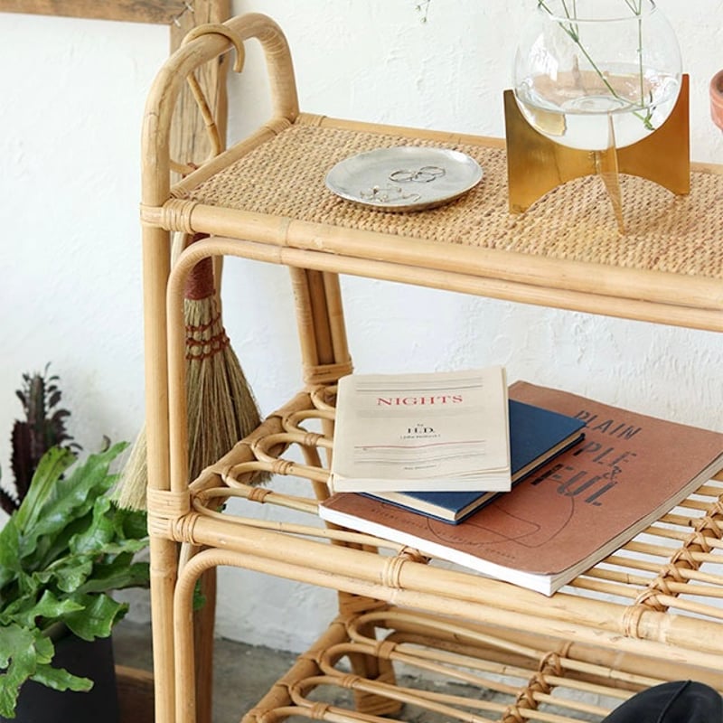 RATTAN SHELF 03 / ナチュラルなスタイリングに丈夫なラタンラック / 3