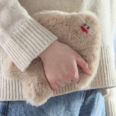 SHOULDER POUCH NOOKs / white , beige / どこへでも一緒に連れていきたくなる愛らしいショルダーポーチ