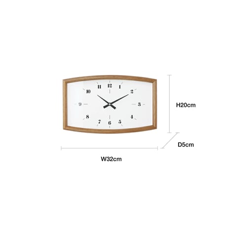 sweepmovement clock Blavet / ミッドセンチュリーにも通じる落ち着きと品の良さを感じさせる掛け時計