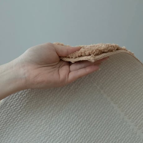 FRAME BLOCK HOOK RUG / BROWN , GRAY / 100×140cm / 130×190cm