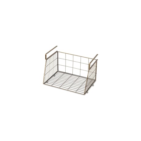 HANGING BASKET / AG / デッドスペースを有効活用してくれる差し込みタイプのワイヤーバスケット / アンティークゴールド