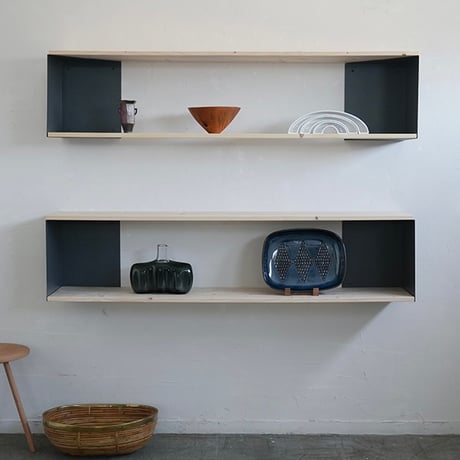 SKARV cube shelf / DGY / 用途や寸法を決めて 自由に家具を構想できるキューブシェルフ / 2個セット商品