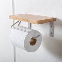 toilet PAPER HOLDER SINGLE  / クールな装いながらすっきりとしたデザインのトイレットペーパーホルダー / ANTIQUE GOLD , BLACK , GRAY