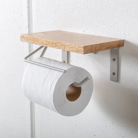 toilet PAPER HOLDER SINGLE  / クールな装いながらすっきりとしたデザインのトイレットペーパーホルダー / ANTIQUE GOLD , BLACK , GRAY