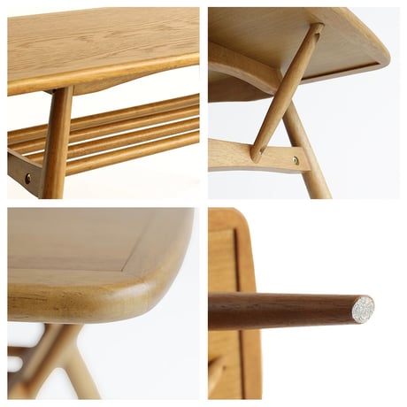 LIVING TABLE / 木の表情と抜け感のあるディテールが心地よいリビングテーブル