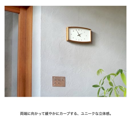 sweepmovement clock Blavet / ミッドセンチュリーにも通じる落ち着きと品の良さを感じさせる掛け時計