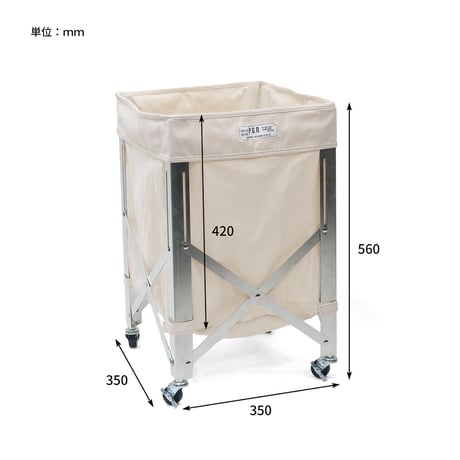LAUNDRY WAGON / INDUSTRIAL / リビングや寝室などのインテリアシーンにも取り入れやすいランドリーワゴン