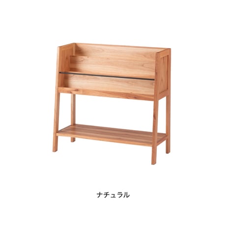 WOOD BOOK SHELF / ぬくもりのある天然木の質感とシャープなブラックスチールの組み合わせのマガジンラック