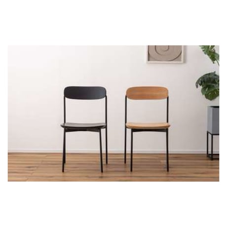 WOOD PERSONAL CHAIR / モダンな雰囲気を演出しシンプルで主張しすぎない佇まいのチェア / natural , black