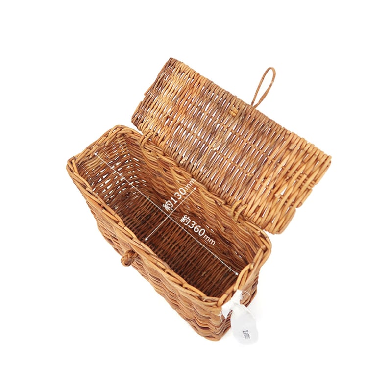 RATTAN SLIM BASKET / ヨーロッパの蚤の市でみつけたようなナチュラル