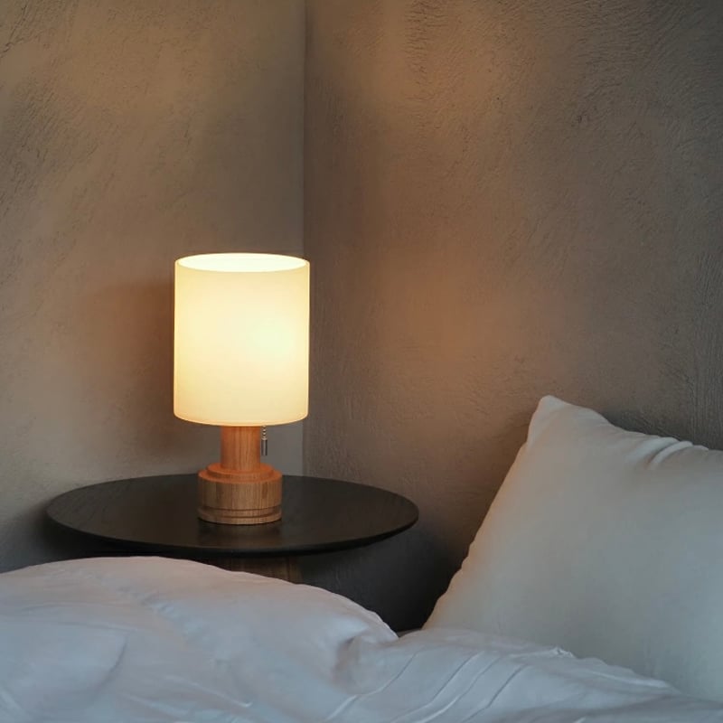 FROST GRASS TABLE LAMP / ガラス × ウッド テーブルランプ / 素材