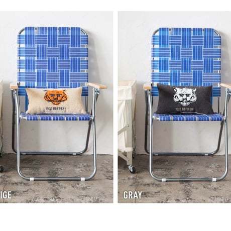 TIGER RECT CUSHION / リビングや寝室などのインテリア空間にはもちろん車内やテント内などのアウトドアシーンでも / クッション(中材)付き