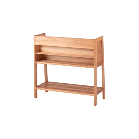 WOOD BOOK SHELF / ぬくもりのある天然木の質感とシャープなブラックスチールの組み合わせのマガジンラック