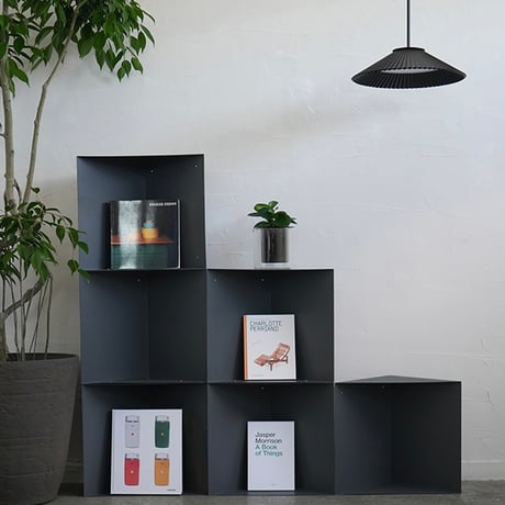 SKARV cube shelf / DGY / 用途や寸法を決めて 自由に家具を構想できるキューブシェルフ / 2個セット商品