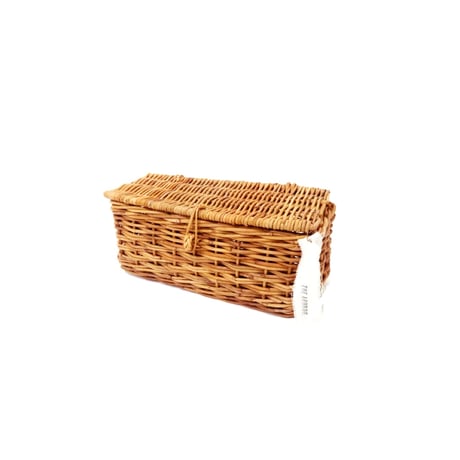 RATTAN SLIM BASKET / ヨーロッパの蚤の市でみつけたようなナチュラルなラタンバスケット / S , Lサイズ